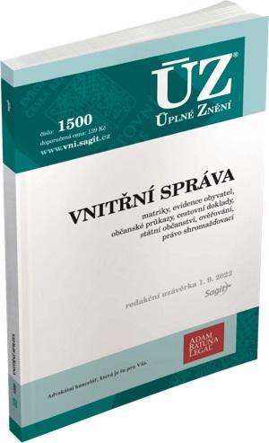 Kniha: ÚZ 1500 Vnitřní správaautor neuvedený