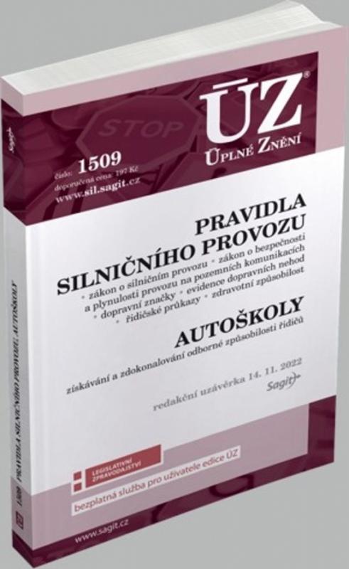 Kniha: ÚZ 1509 Pravidla silničního provozuautor neuvedený