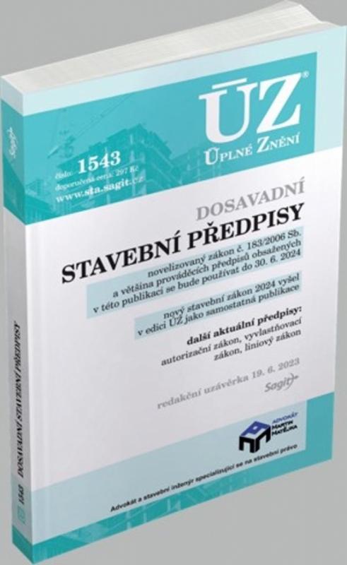 Kniha: ÚZ 1543 Stavební zákonautor neuvedený