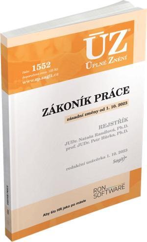 Kniha: ÚZ 1552 Zákoník práceautor neuvedený