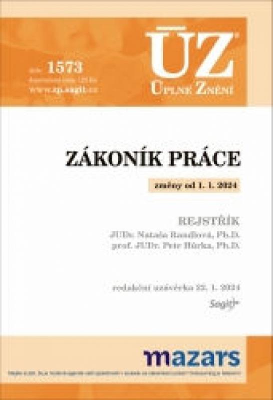 Kniha: ÚZ 1573 Zákoník práceautor neuvedený