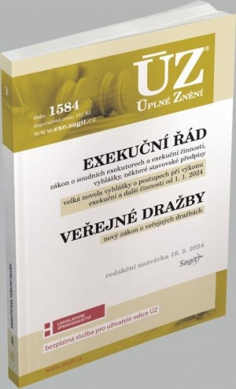 Kniha: ÚZ 1584 Exekuční řád, veřejné dražbyautor neuvedený