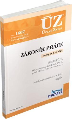 Kniha: ÚZ 1607 Zákoník práce, rejstříkautor neuvedený