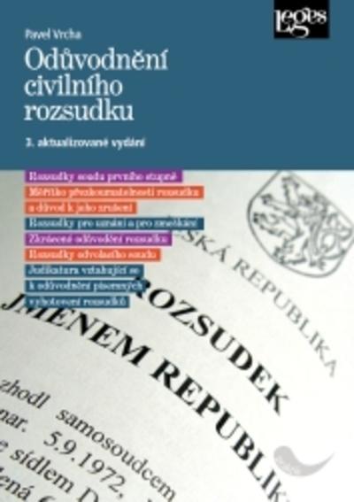 Kniha: Odůvodnění civilního rozsudku - 3. aktualizované vydání - Pavel Vrcha