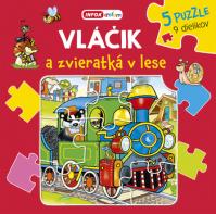 Knížkové puzzle - Vláčik a zvieratká v lese (SK vydanie)