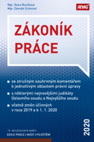 Kniha: Zákoník práce 2020 - 16. aktualiztované výdání (sešitové vydání) - Zdeněk Schmied