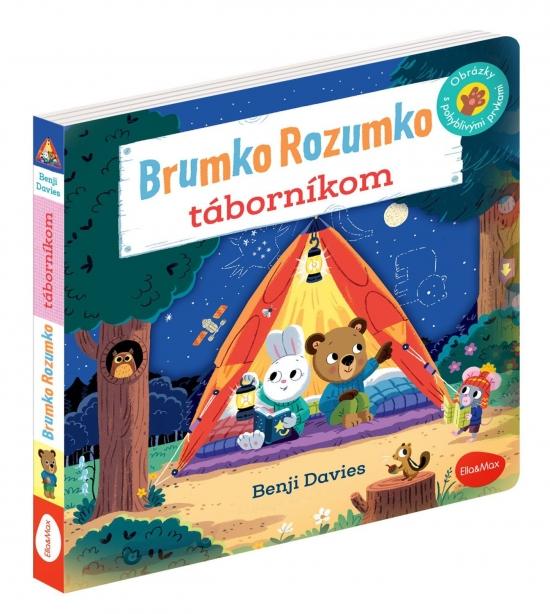 Kniha: BRUMKO ROZUMKO TÁBORNÍKOM – Obrázky s pohyblivými prvkami - Davies Benji