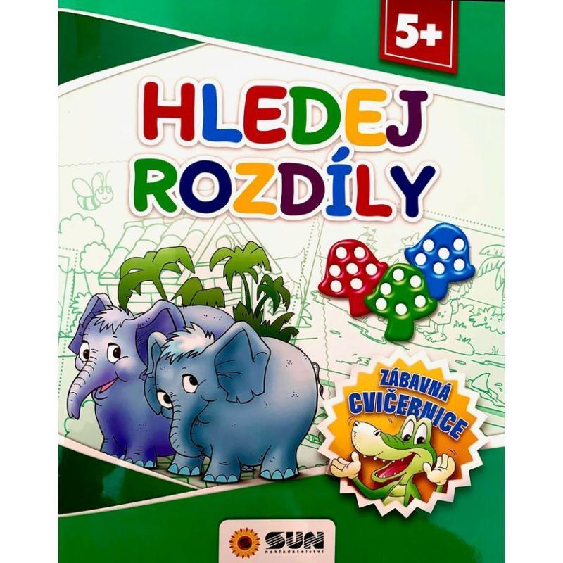 Kniha: Hledej rozdíly - Zábavná cvičebnice 5+autor neuvedený