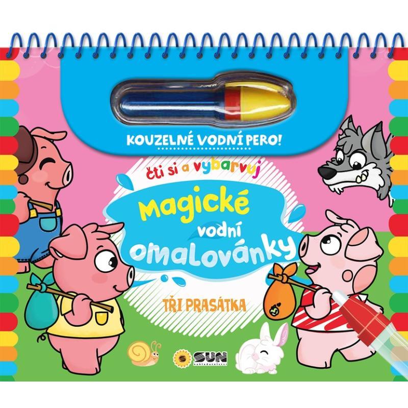 Kniha: Tři prasátka - Čti a vybarvuj Magické vodní omalovánkyautor neuvedený