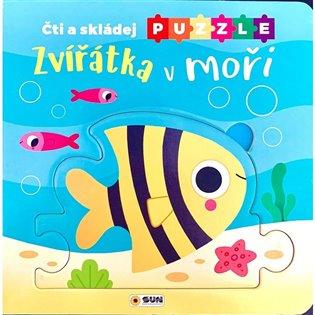 Kniha: Čti a skládej Puzzle - Zvířátka v mořiautor neuvedený