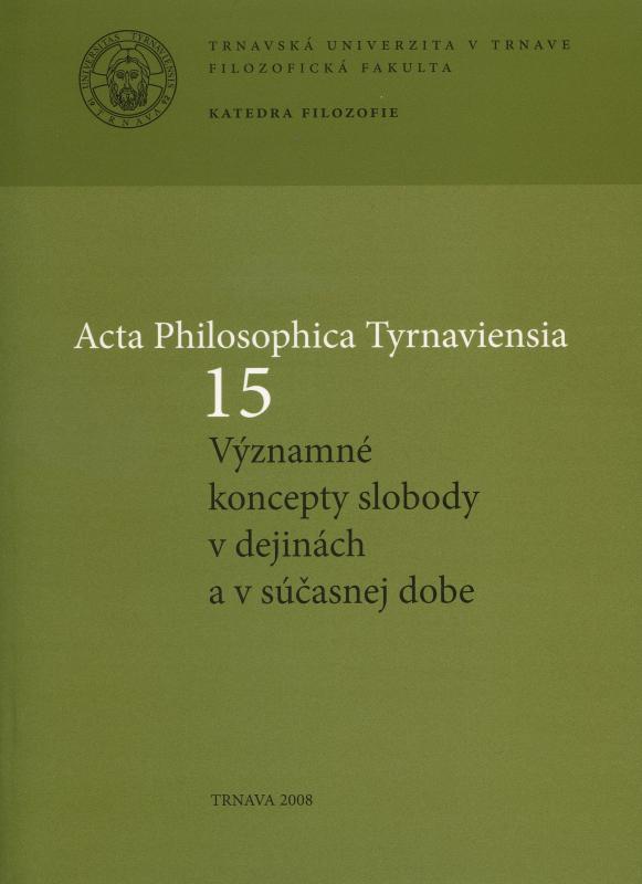 Kniha: Acta Philosophica Tyrnaviensia 15 - Ján Letz
