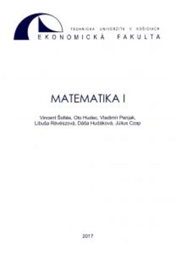 Kniha: Matematika I. - Vincent Šoltés