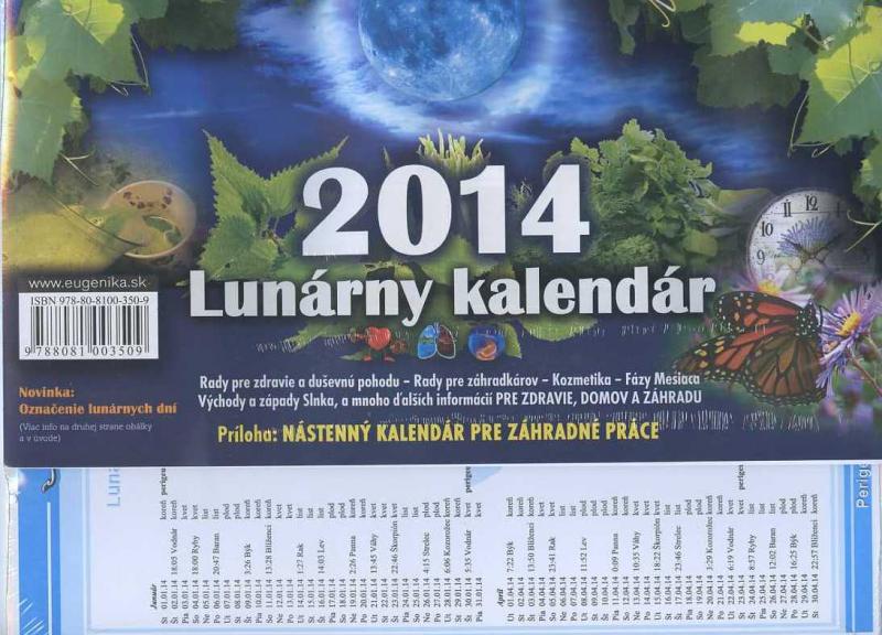 Lunárny kalendár 2014