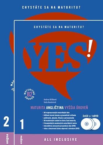 Kniha: YES! Angličtina - nová maturita - vyššia úroveň + 2CD + DVD (B2) - Andrea Billíková