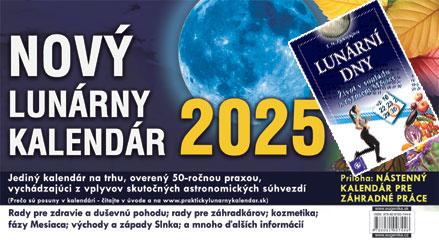 Kniha: Nový Lunárny kalendár 2025 + Lunární dny - Vladimír Jakubec