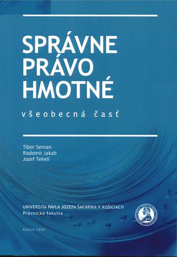 Kniha: Správne právo hmotné - Tibor Seman