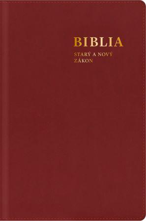Kniha: Biblia. Starý a Nový zákon, s mapami (bordová) - stredný formátautor neuvedený