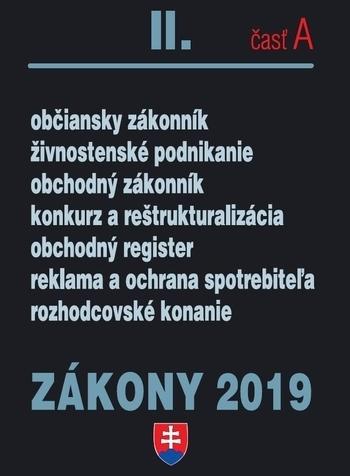 Kniha: Zákony II-A 2019autor neuvedený