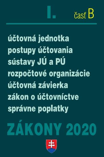 Kniha: ZÁKONY 2020 I/B - Účtovné zákony - úplné znenie k 1.1.2020 - Kolektív autorov