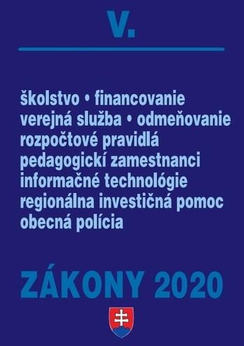 Kniha: Zákony 2020 V - Verejná správa a samospráva - úplné znenie k 1.1.2020 - Kolektív autorov