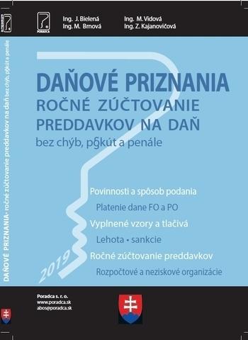 Kniha: Daňové priznanie 2019 + vyplnené vzory a tlačivá - Jana Bielená