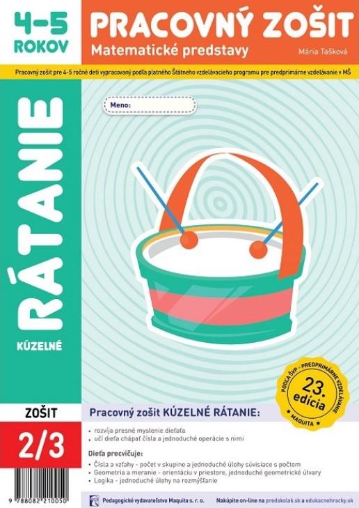 Kniha: Kúzelné rátanie - Pracovný zošit 4-5 rokov - Mária Tašková