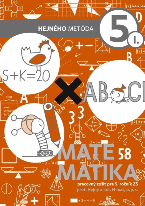 Kniha: Matematika 5. ročník - pracovný zošit 1. diel (tehlová) - Hejný