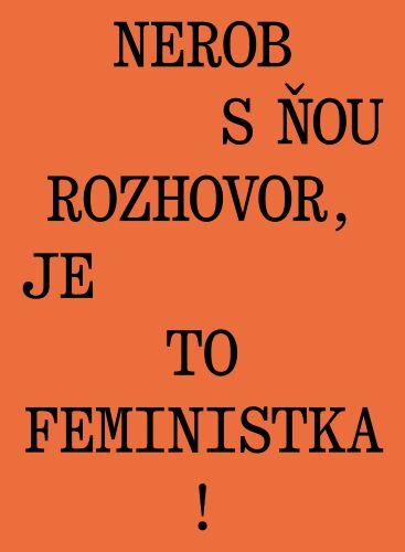 Kniha: Nerob s ňou rozhovor, je to feministka! - Jana Beňová