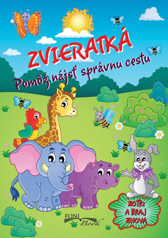 Kniha: Zvieratká. Pomôž nájsť správnu cestuautor neuvedený