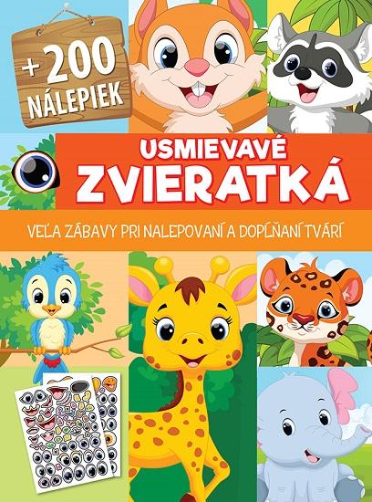 Kniha: Usmievavé zvieratká + 200 nálepiekautor neuvedený