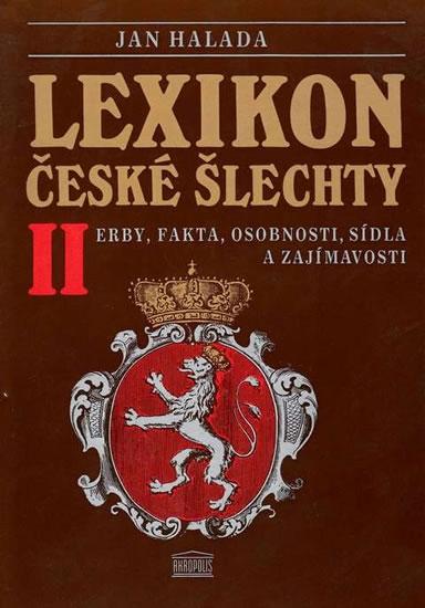 Kniha: Lexikon české šlechty II. - Halada Jan