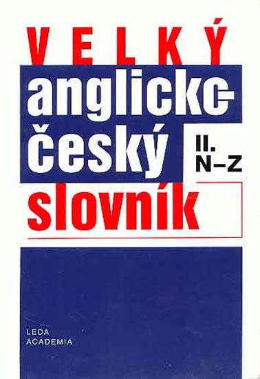 Kniha: Velký anglicko-český slovník II. (N-Z)autor neuvedený