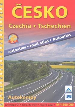Kniha: Autoatlas Česko 1:500 000 - kroužk.vazbaautor neuvedený