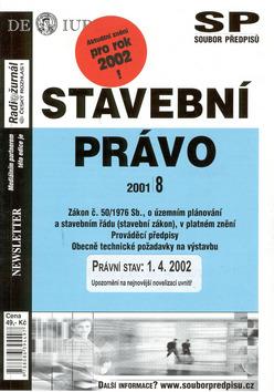 Kniha: Stavební právo Právní stav k 1.4.2002autor neuvedený