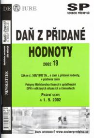 Daň z přidané hodnoty právní stav k 1.9.2002