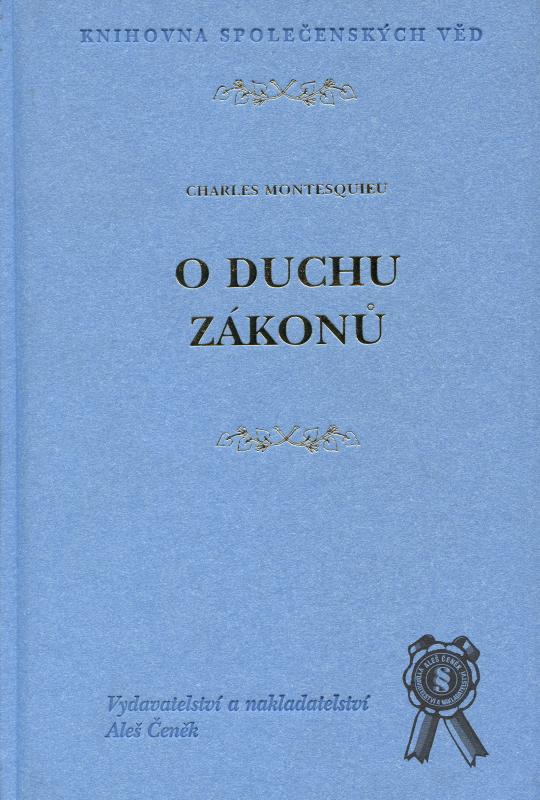 Kniha: O duchu zákonů - Charles Montesquieu