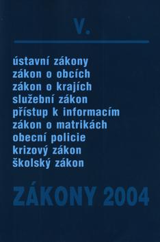 Kniha: Zákony 2004/V - kolektiv autorů