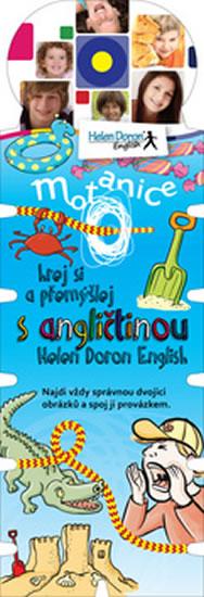 Kniha: Motanice s angličtinou Helen Doron English - Hrej si a přemýšlej. Najdi vždy správnou dvojici obrázků a spoj je provázkemautor neuvedený