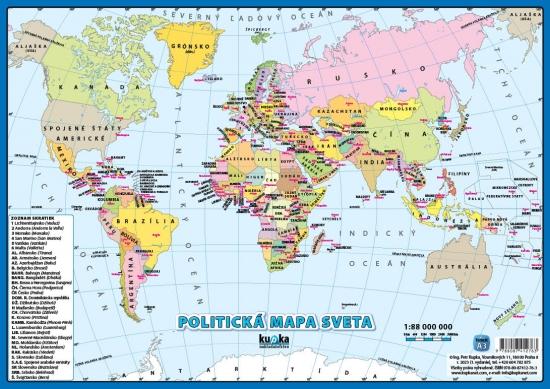 Kniha: Politická mapa sveta (A3) - Kupka Petr