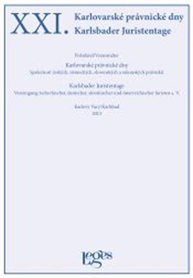 Kniha: XXI. Karlovarské právnické dny - Zoufalý Vladimír