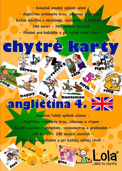 Kniha: Chytré karty - Angličtina slovíčka 4autor neuvedený