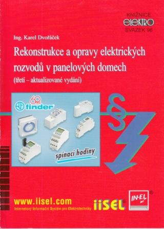 Kniha: Rekonstrukce a opravy elektrických rozvodů v panelových domech - Karel Dvořáček