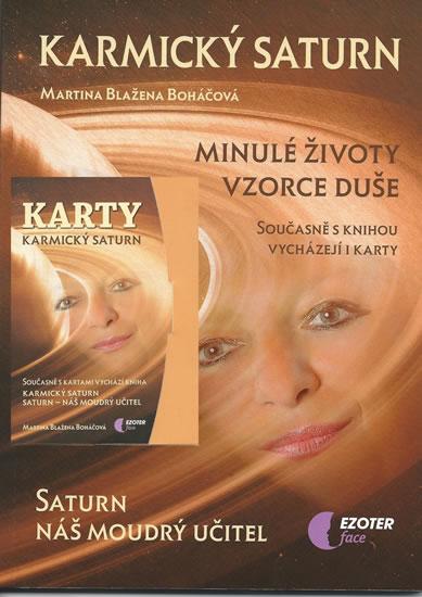 Kniha: Karmický Saturn (kniha + karty 27 ks) - Boháčová Martina Blažena