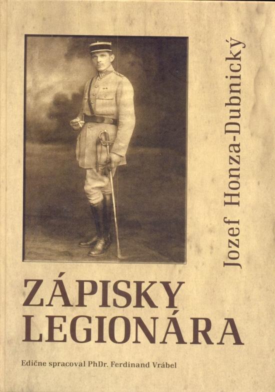 Kniha: Zápisky legionára - Honza - Dubnický Josef