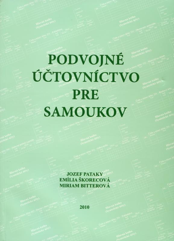 Kniha: Podvojné účtovníctvo pre samoukov - Jozef Pataky