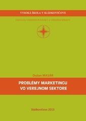 Kniha: Problémy marketingu vo verejnom sektore - Dušan Masár