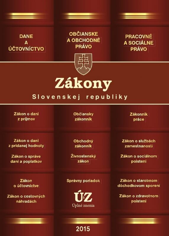 Kniha: Zákony SR 2015autor neuvedený