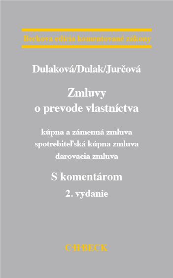 Kniha: Zmluvy o prevode vlastníctva - 2. vydanie - Dulaková/Dulak/Jurčová