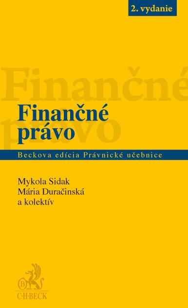 Kniha: Finančné právo, 2. vydanie - Mykola Sidak