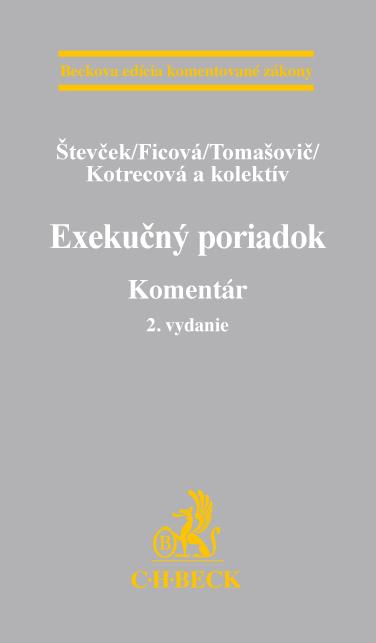 Kniha: Exekučný poriadok. 2. vydanie. Komentár - Števček